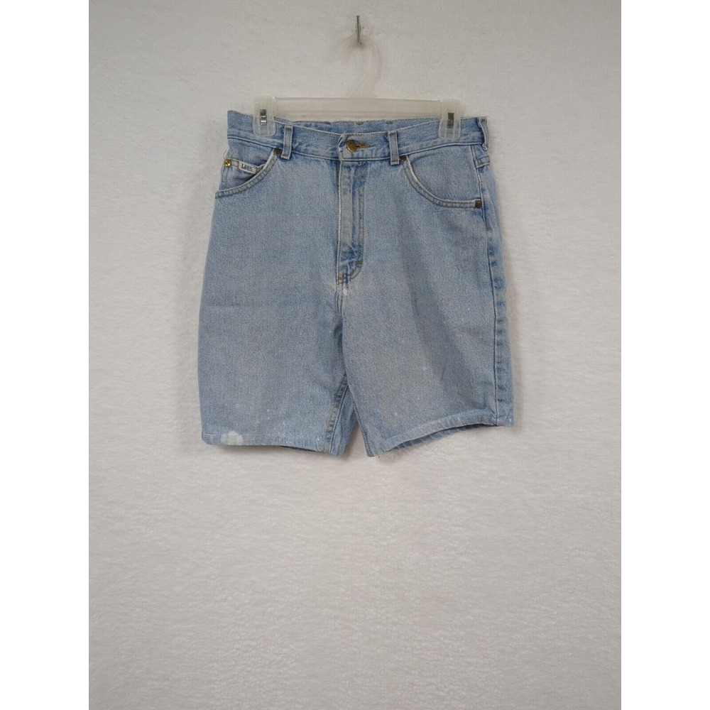 Vintage Lee Riders High ThrashedDenim Shorts Women's 12 Petite Made In USA